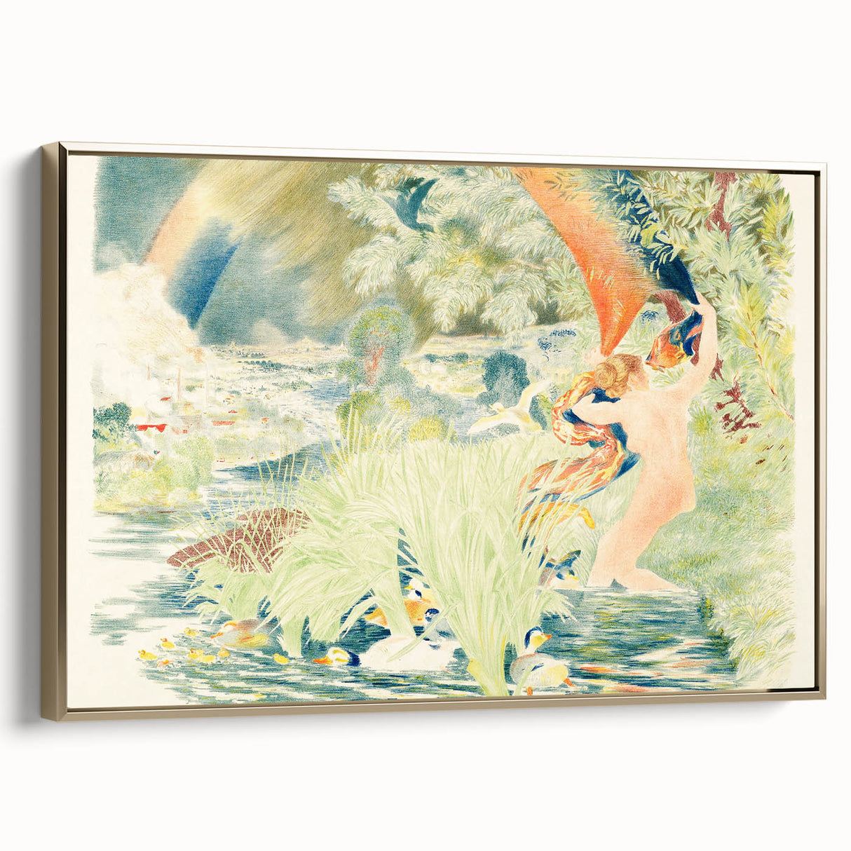Impressionist Artwork - The Rainbow by Félix Bracquemond Print