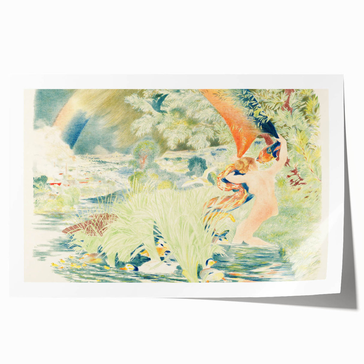 Impressionist Artwork - The Rainbow by Félix Bracquemond Print