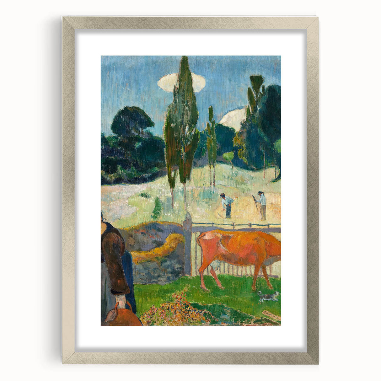 Impressionist Landscape - The Red Cow by Paul Gauguin