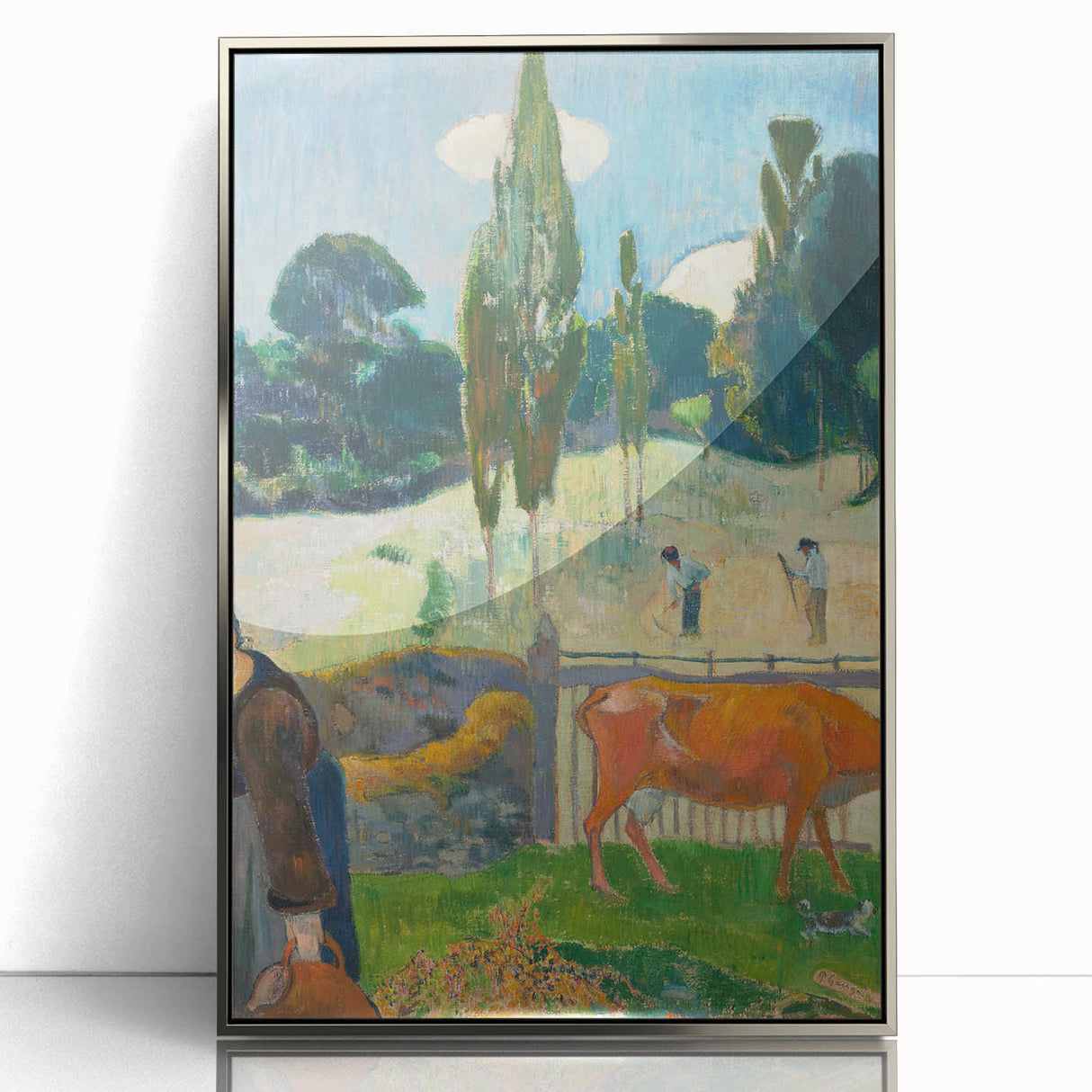 Impressionist Landscape - The Red Cow by Paul Gauguin