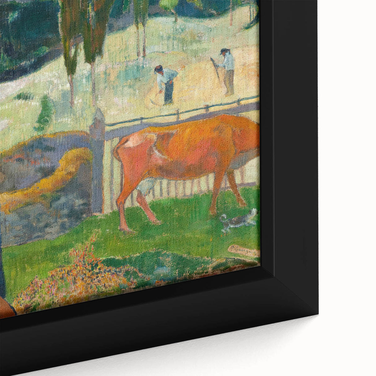 Impressionist Landscape - The Red Cow by Paul Gauguin