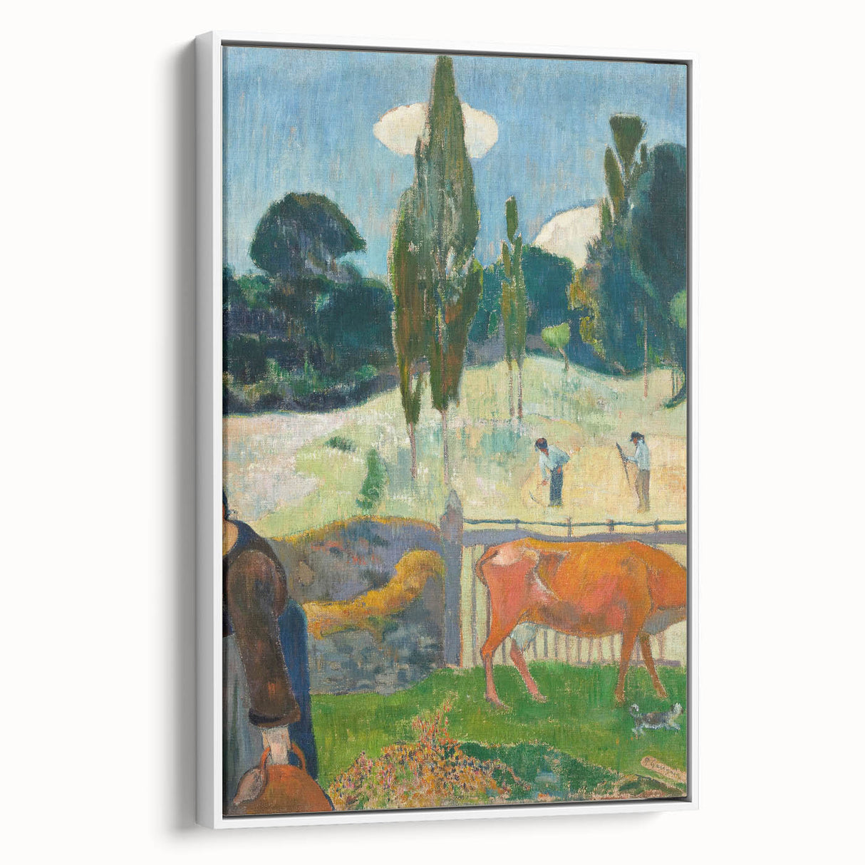 Impressionist Landscape - The Red Cow by Paul Gauguin