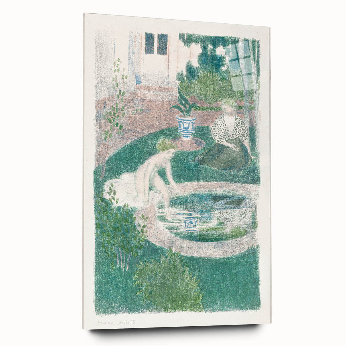Impressionist Scene - Reflection in the Fountain by Maurice Denis