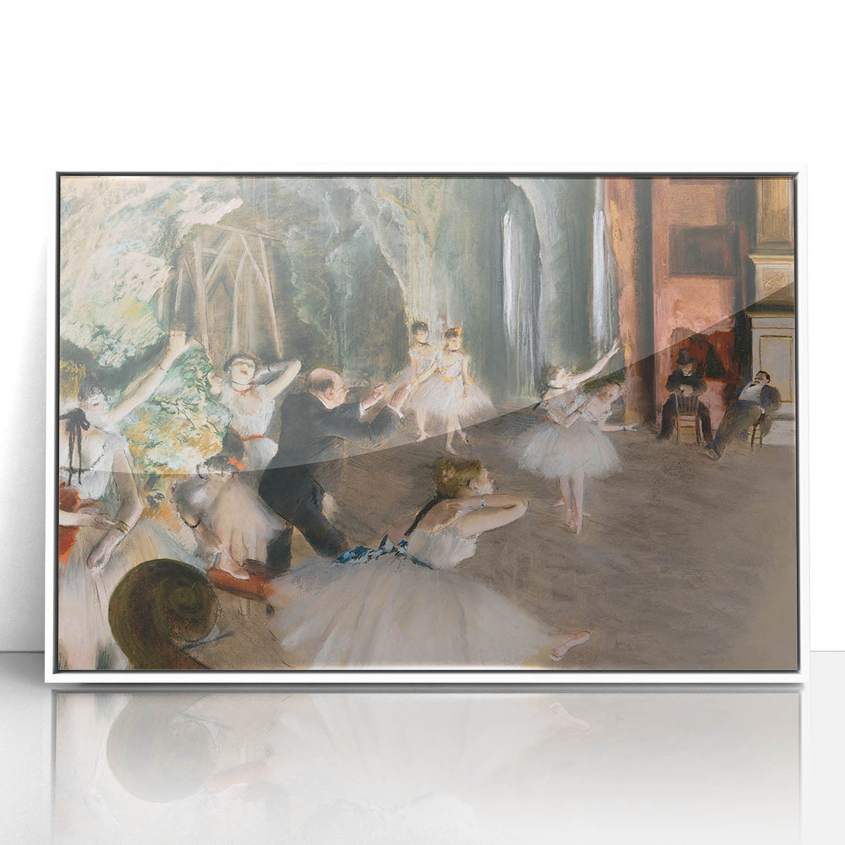 Impressionist Art - The Rehearsal Onstage by Edgar Degas Print