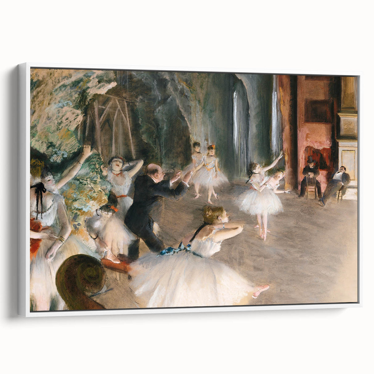 Impressionist Art - The Rehearsal Onstage by Edgar Degas Print