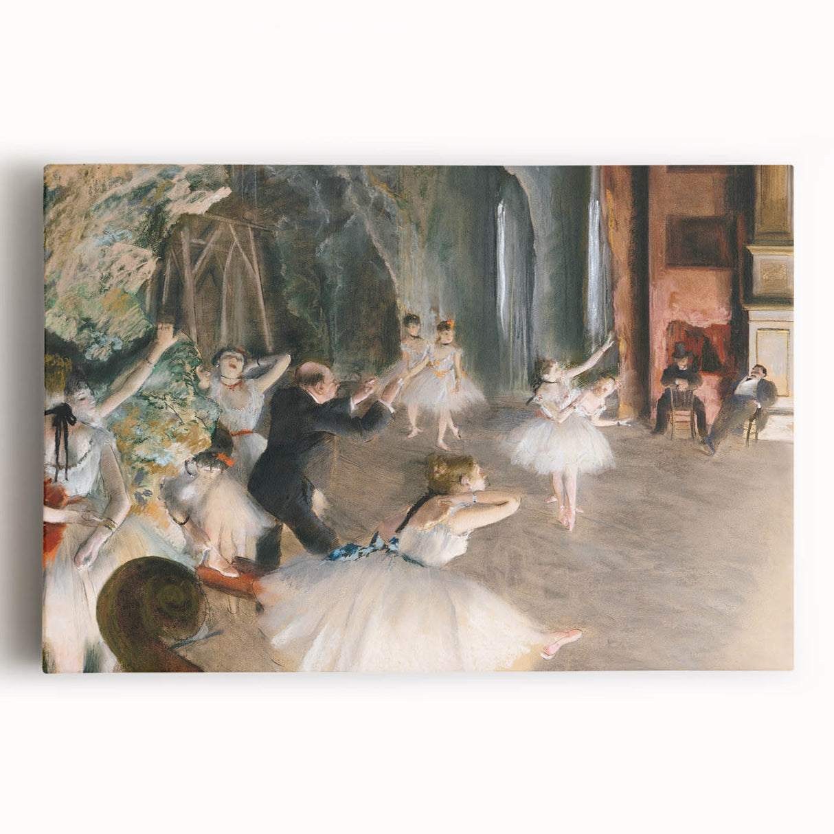 Impressionist Art - The Rehearsal Onstage by Edgar Degas Print