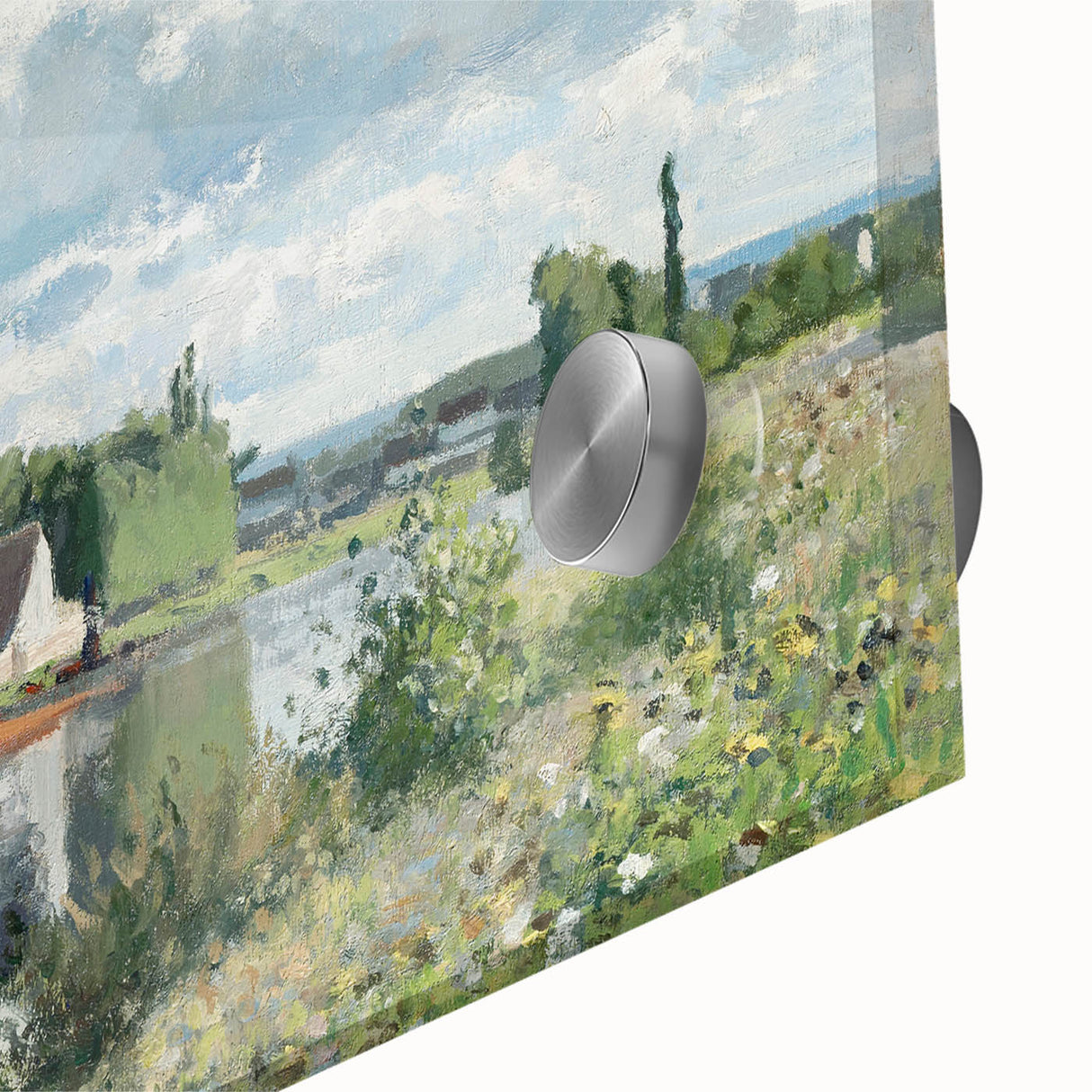 Impressionist Landscape - The River Oise by Camille Pissarro Print