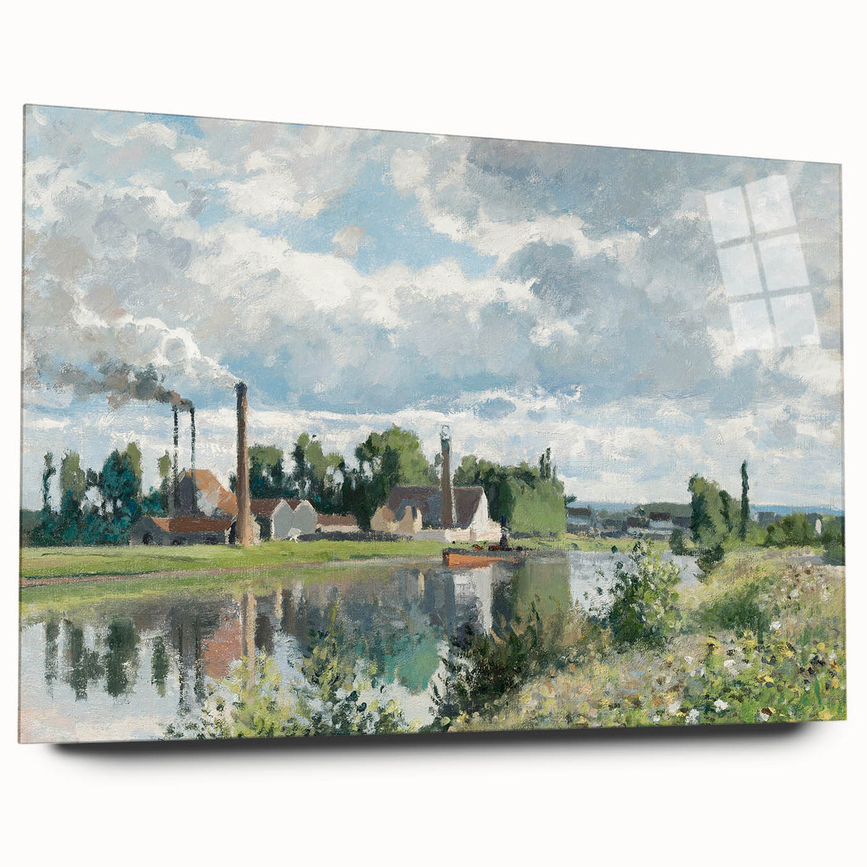 Impressionist Landscape - The River Oise by Camille Pissarro Print