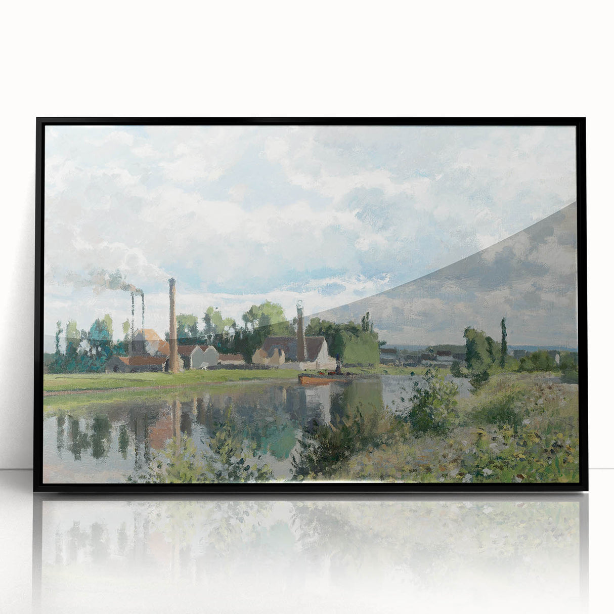 Impressionist Landscape - The River Oise by Camille Pissarro Print