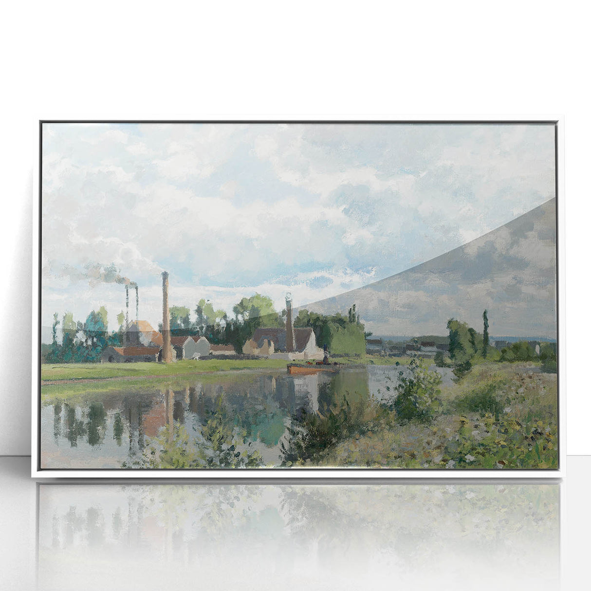 Impressionist Landscape - The River Oise by Camille Pissarro Print