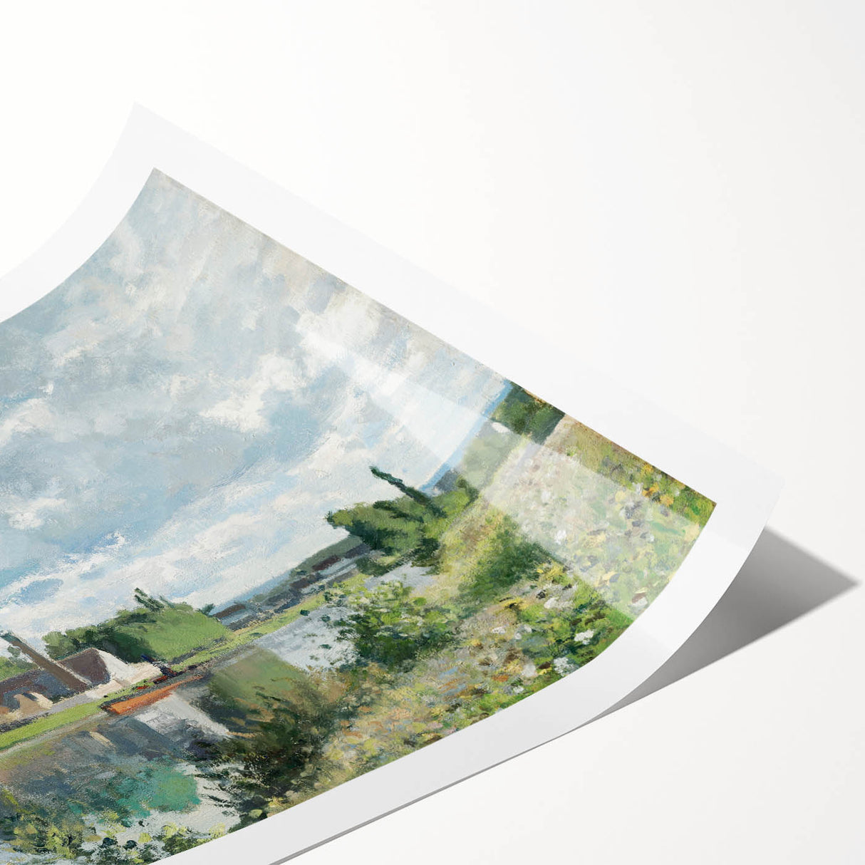 Impressionist Landscape - The River Oise by Camille Pissarro Print