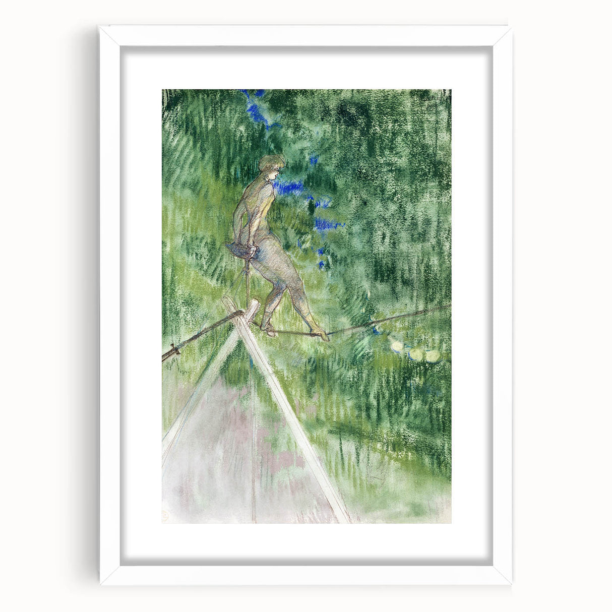 Impressionist Scene - The Rope Dancer by Henri de Toulouse-Lautrec