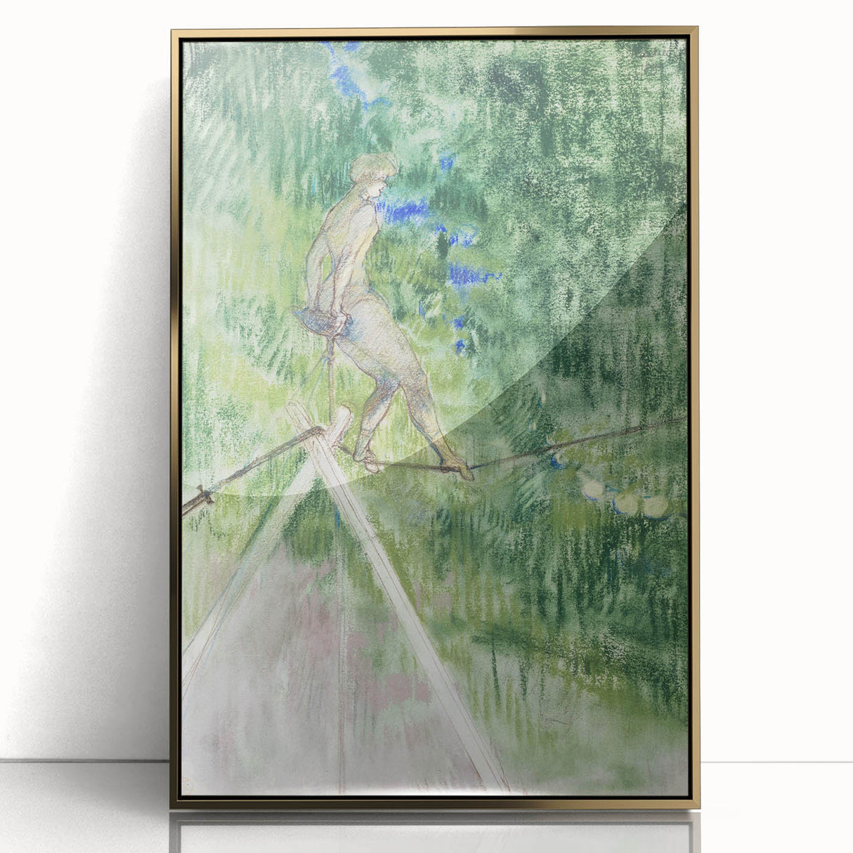 Impressionist Scene - The Rope Dancer by Henri de Toulouse-Lautrec