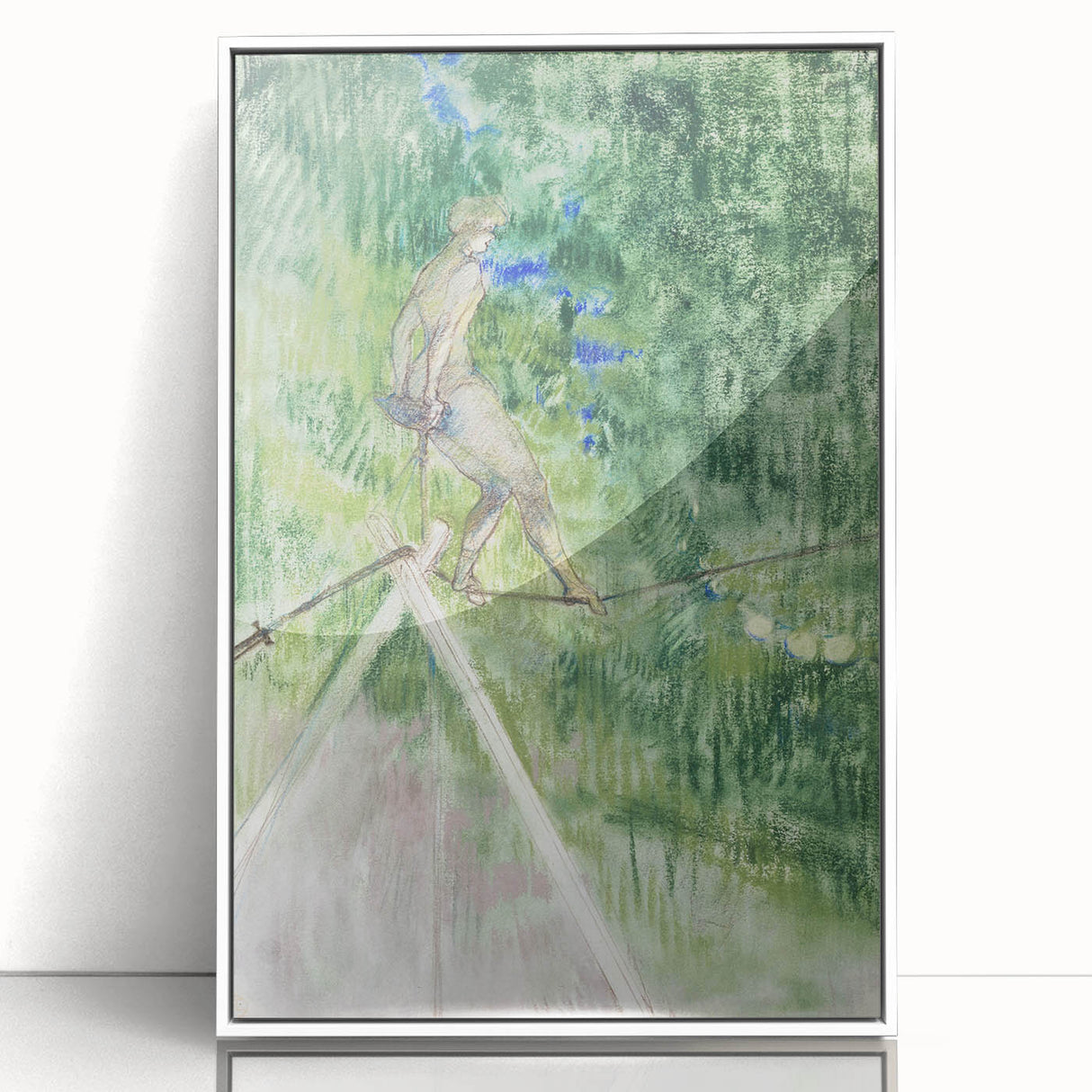 Impressionist Scene - The Rope Dancer by Henri de Toulouse-Lautrec