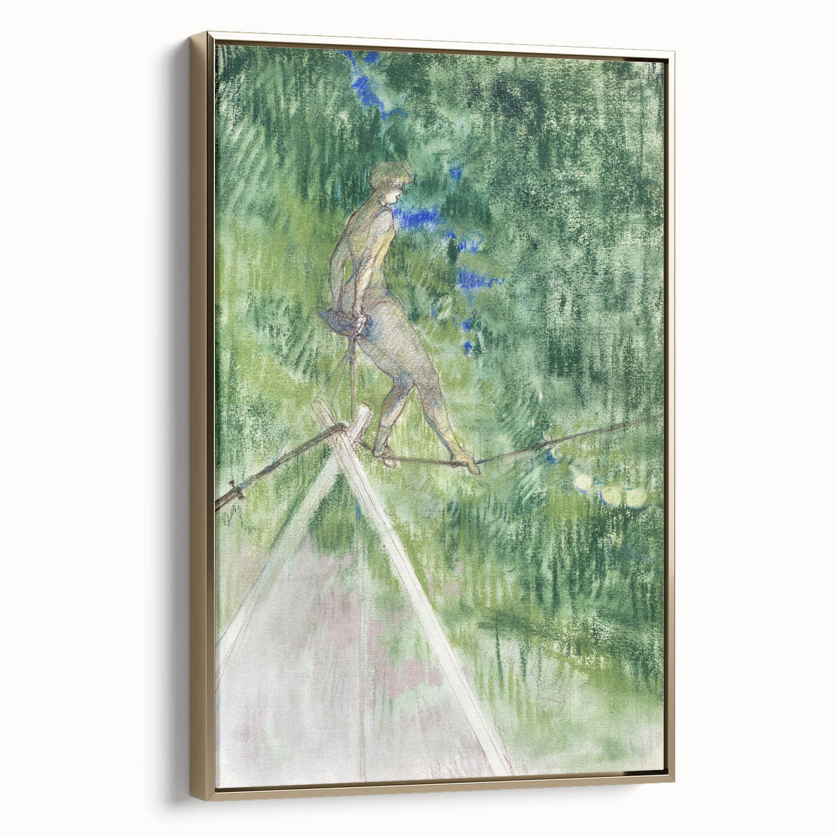 Impressionist Scene - The Rope Dancer by Henri de Toulouse-Lautrec