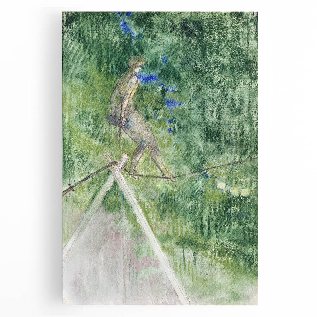 Impressionist Scene - The Rope Dancer by Henri de Toulouse-Lautrec