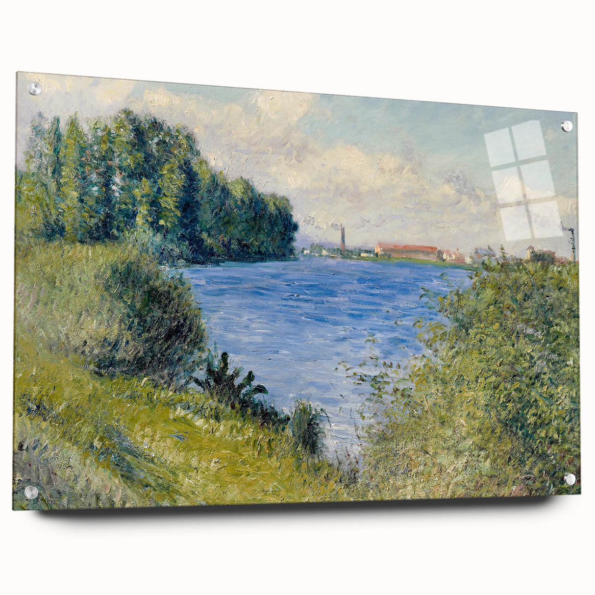 Impressionist Landscape - The Seine at Argenteuil by Caillebotte Print