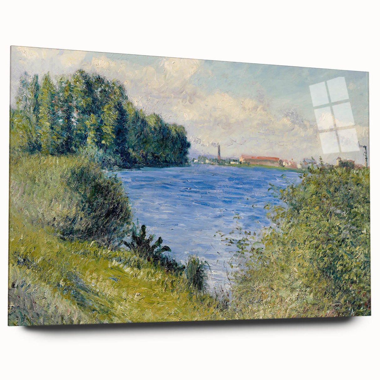 Impressionist Landscape - The Seine at Argenteuil by Caillebotte Print