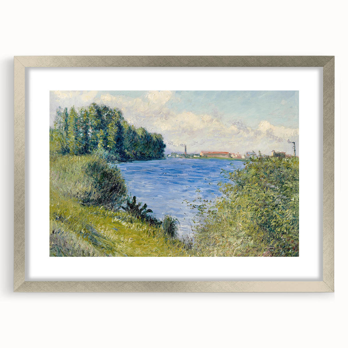Impressionist Landscape - The Seine at Argenteuil by Caillebotte Print