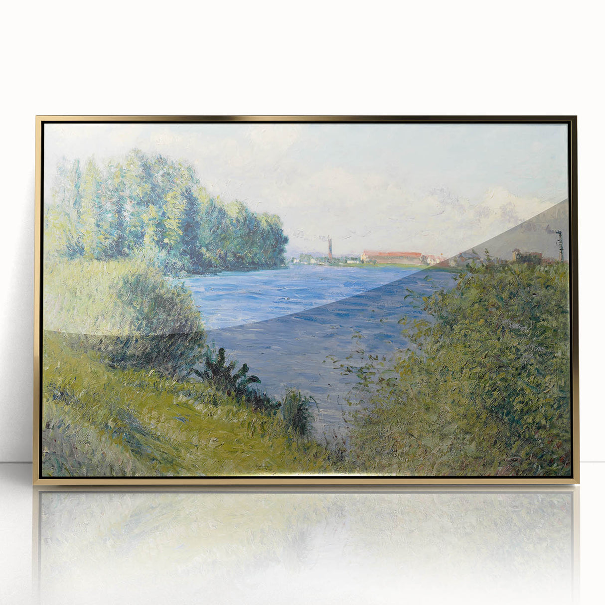 Impressionist Landscape - The Seine at Argenteuil by Caillebotte Print