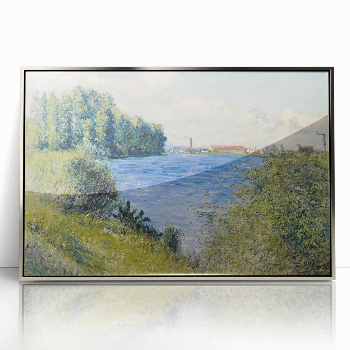 Impressionist Landscape - The Seine at Argenteuil by Caillebotte Print