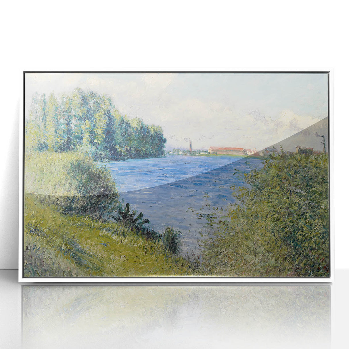 Impressionist Landscape - The Seine at Argenteuil by Caillebotte Print