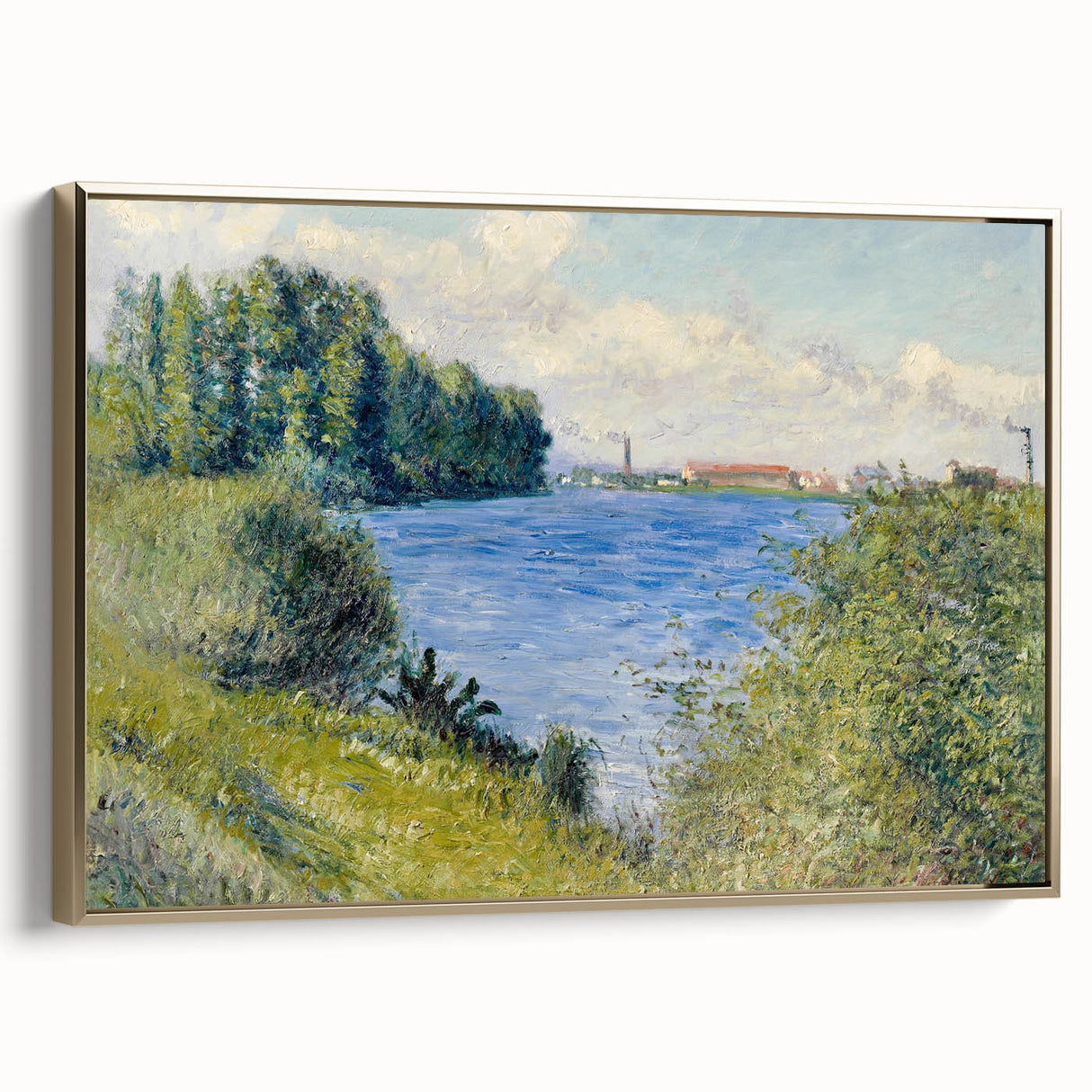 Impressionist Landscape - The Seine at Argenteuil by Caillebotte Print