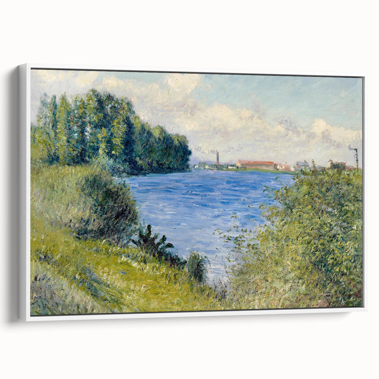 Impressionist Landscape - The Seine at Argenteuil by Caillebotte Print