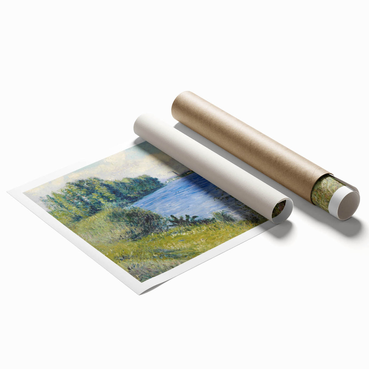 Impressionist Landscape - The Seine at Argenteuil by Caillebotte Print