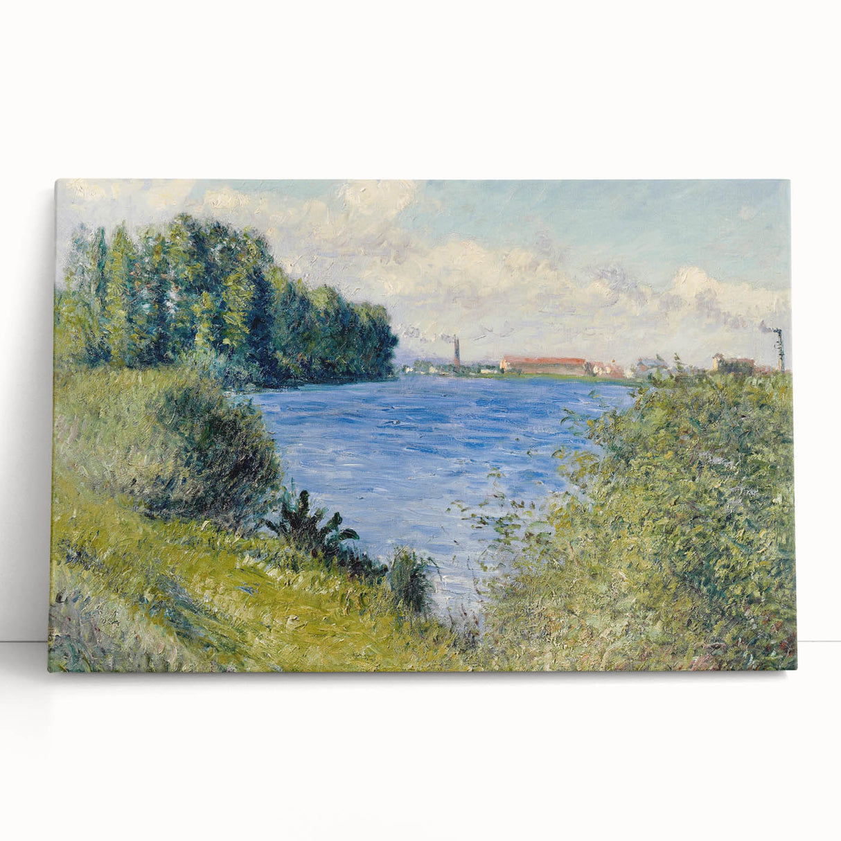 Impressionist Landscape - The Seine at Argenteuil by Caillebotte Print