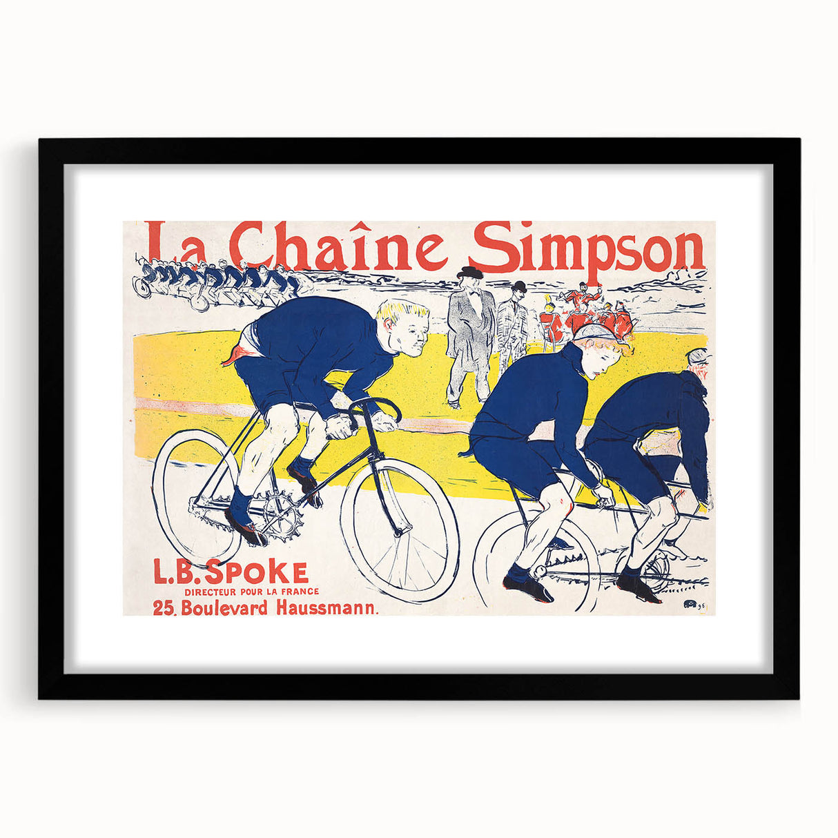 Vintage Cycling Poster - La Chaîne Simpson by Toulouse-Lautrec Print