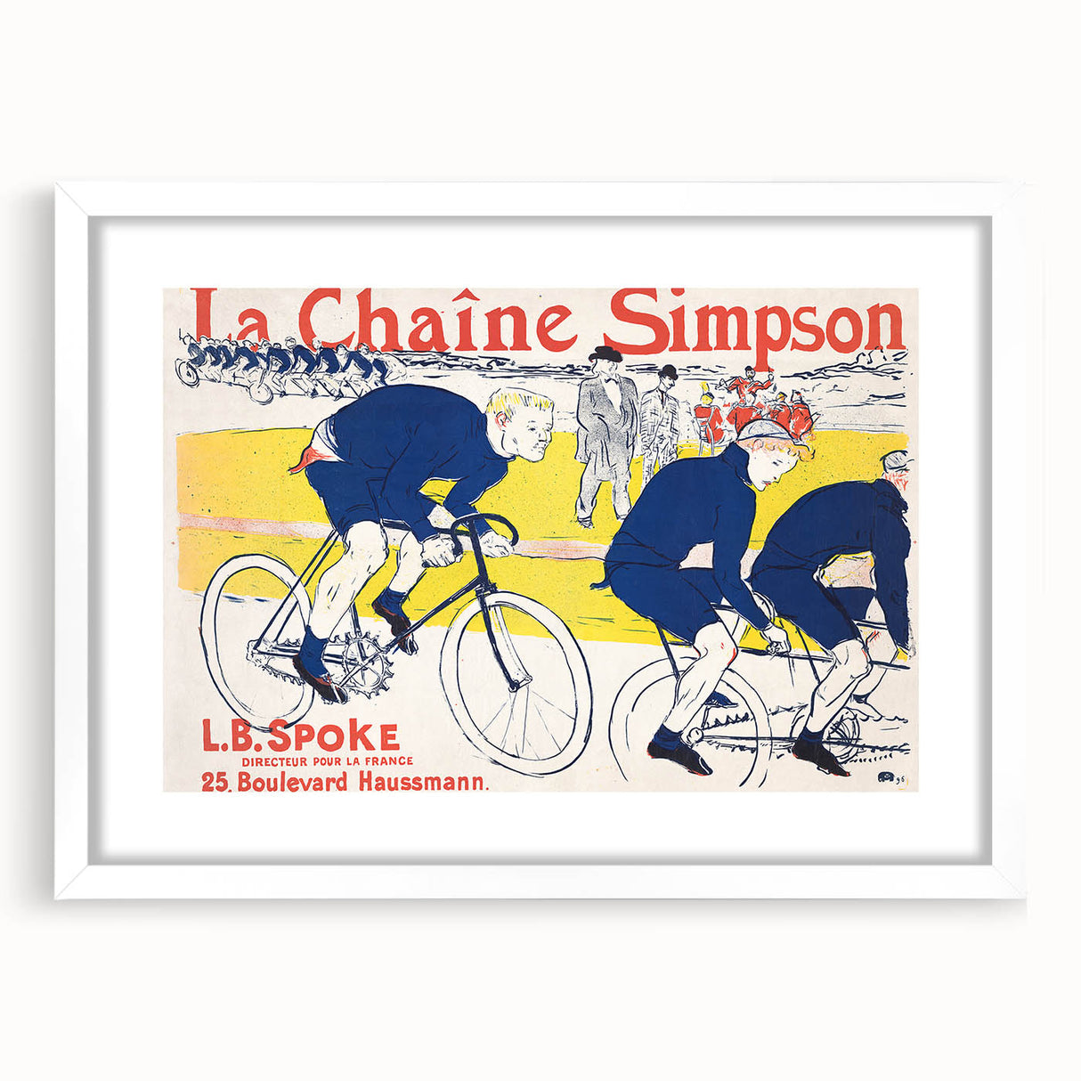 Vintage Cycling Poster - La Chaîne Simpson by Toulouse-Lautrec Print