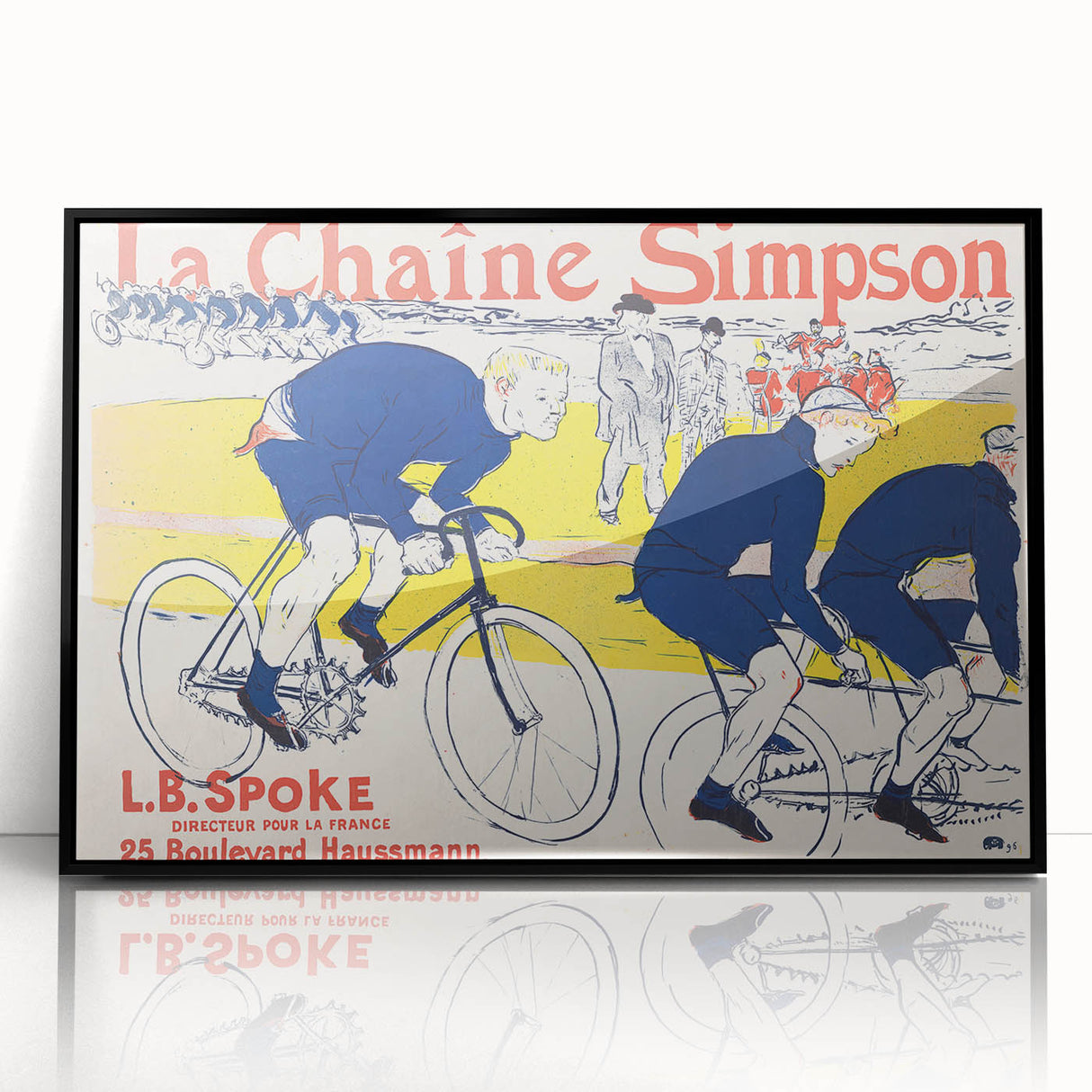 Vintage Cycling Poster - La Chaîne Simpson by Toulouse-Lautrec Print