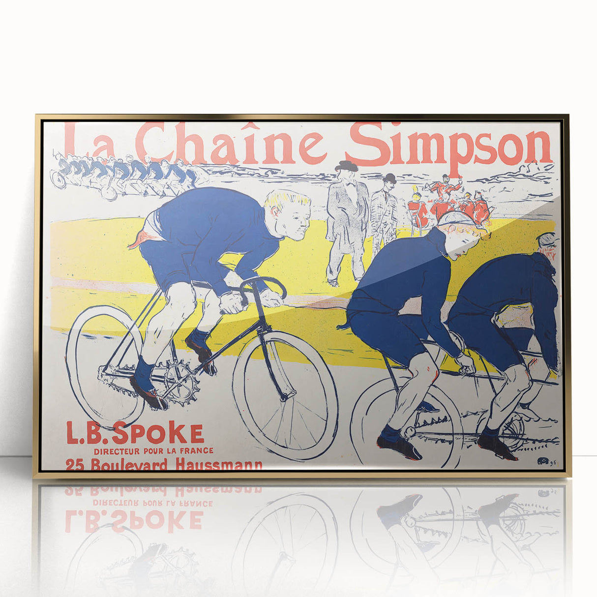 Vintage Cycling Poster - La Chaîne Simpson by Toulouse-Lautrec Print