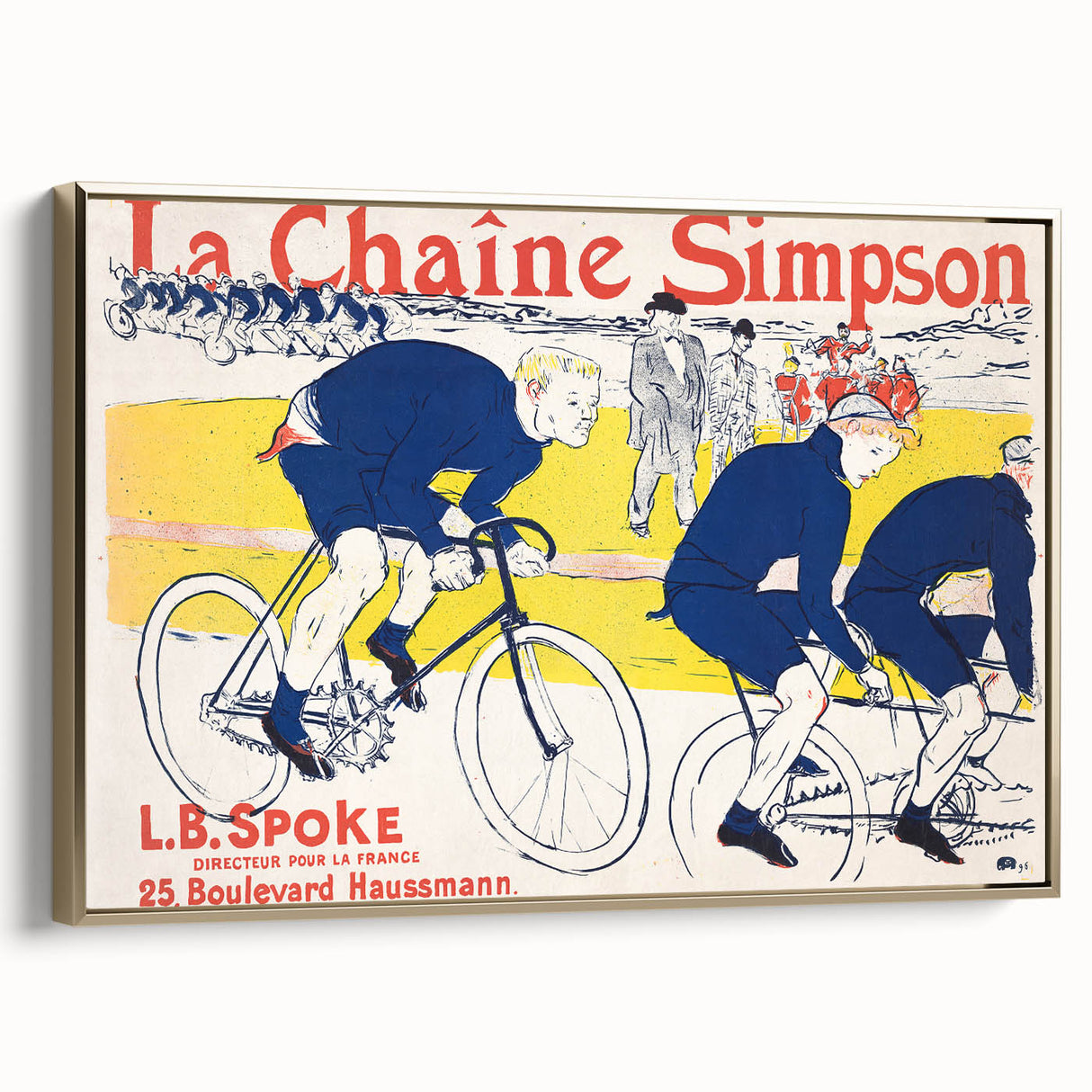 Vintage Cycling Poster - La Chaîne Simpson by Toulouse-Lautrec Print