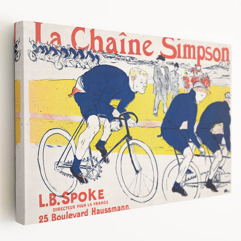 Vintage Cycling Poster - La Chaîne Simpson by Toulouse-Lautrec Print