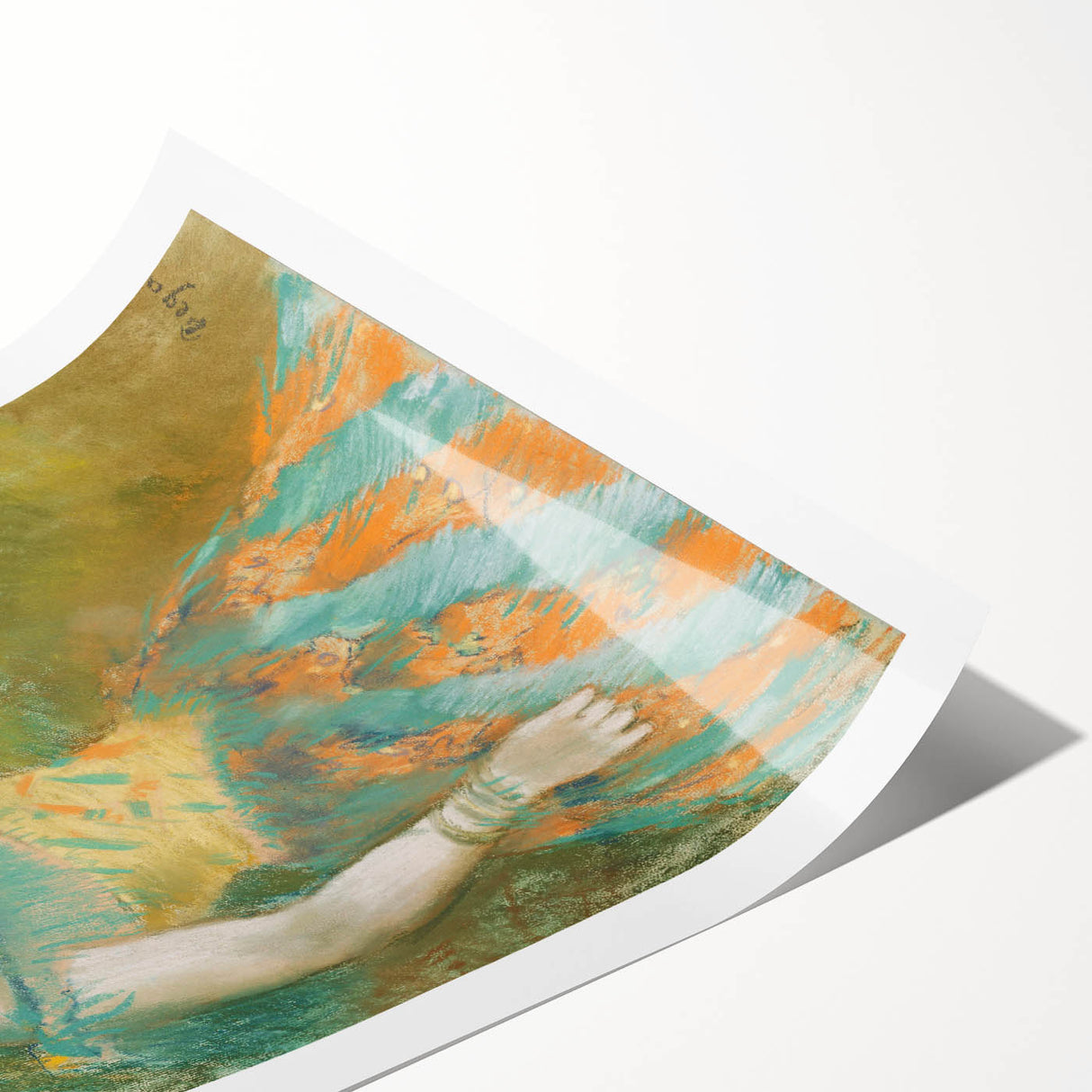 Impressionist Portrait - The Singer in Green by Edgar Degas