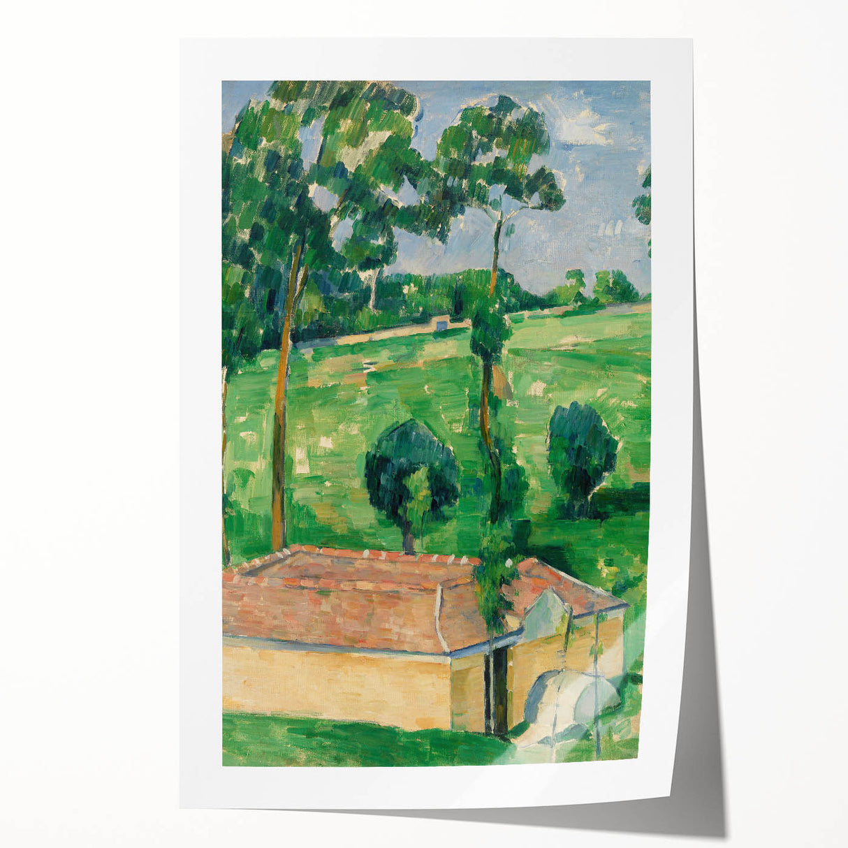 Impressionist Landscape - The Spring House by Paul Cézanne