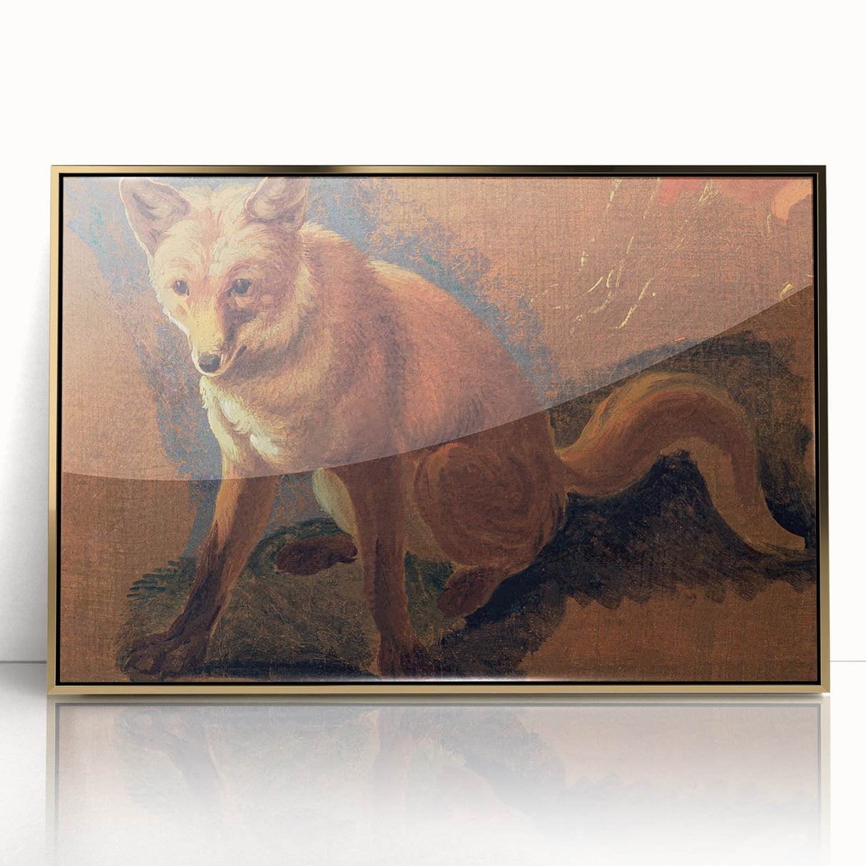 Romantic Art Prints: Lying Cat for a Dish - Historical Wall Art