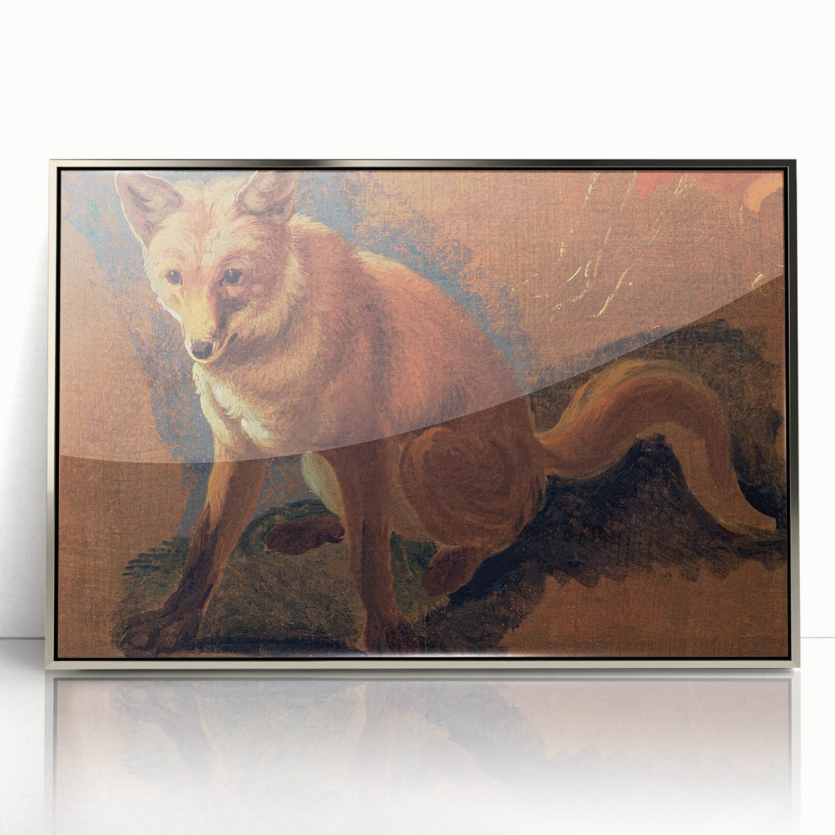 Romantic Art Prints: Lying Cat for a Dish - Historical Wall Art