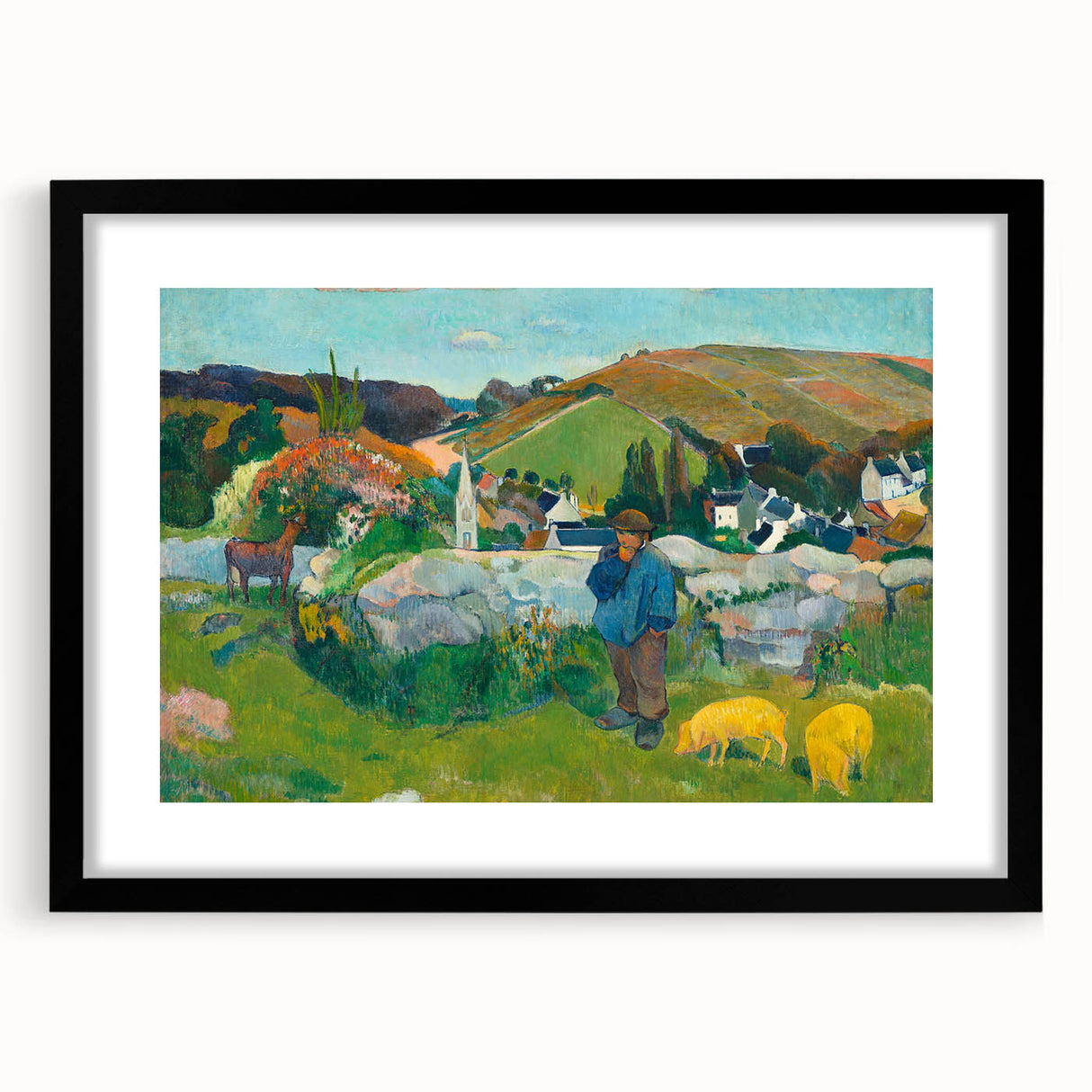 Impressionist Landscape - The Swineherd by Paul Gauguin Print