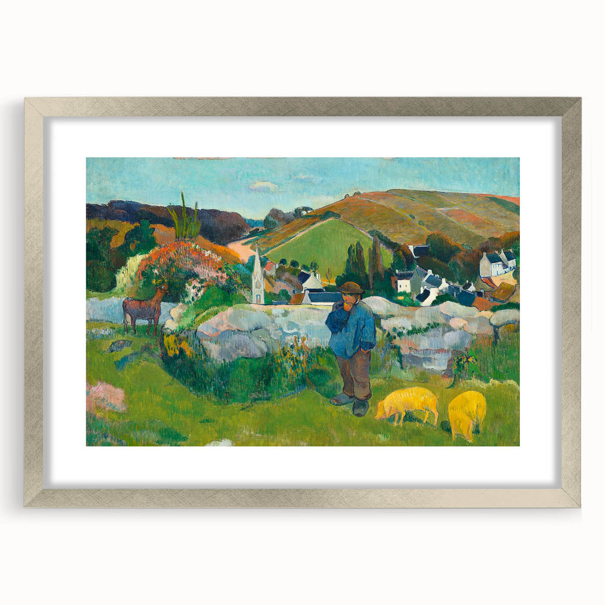 Impressionist Landscape - The Swineherd by Paul Gauguin Print