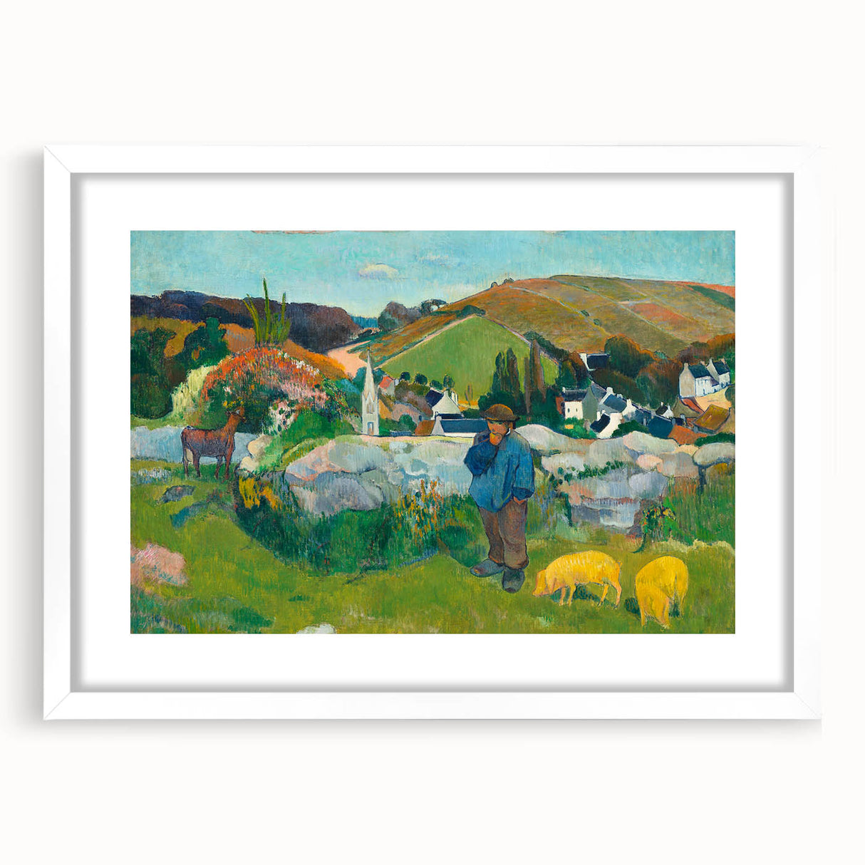Impressionist Landscape - The Swineherd by Paul Gauguin Print