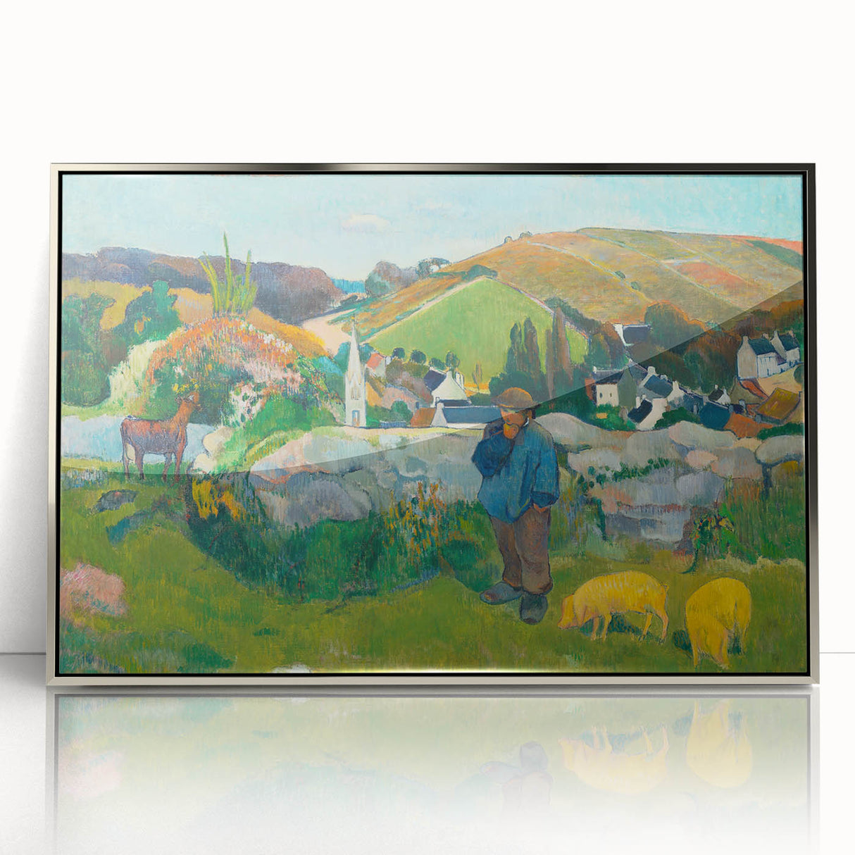 Impressionist Landscape - The Swineherd by Paul Gauguin Print