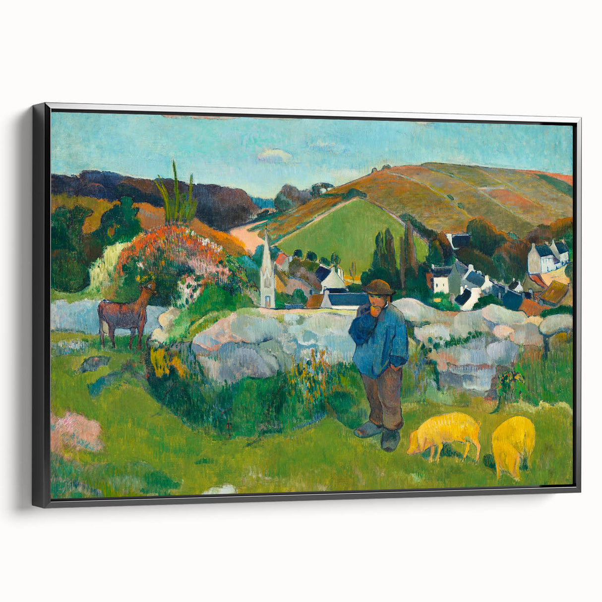 Impressionist Landscape - The Swineherd by Paul Gauguin Print