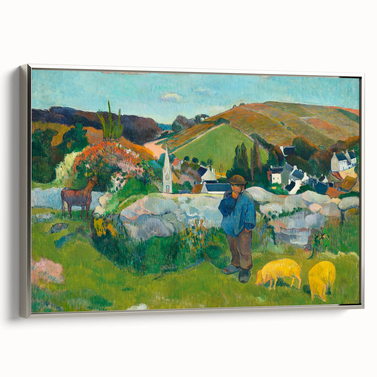 Impressionist Landscape - The Swineherd by Paul Gauguin Print