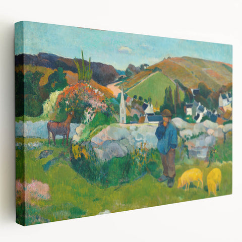 Impressionist Landscape - The Swineherd by Paul Gauguin Print