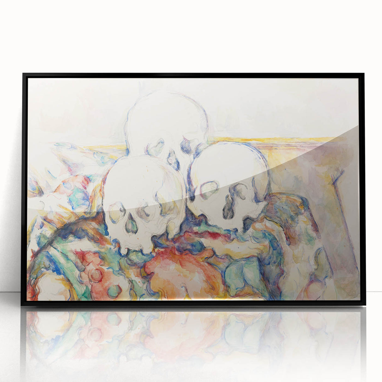 Post-Impressionist Art - The Three Skulls by Paul Cézanne Print