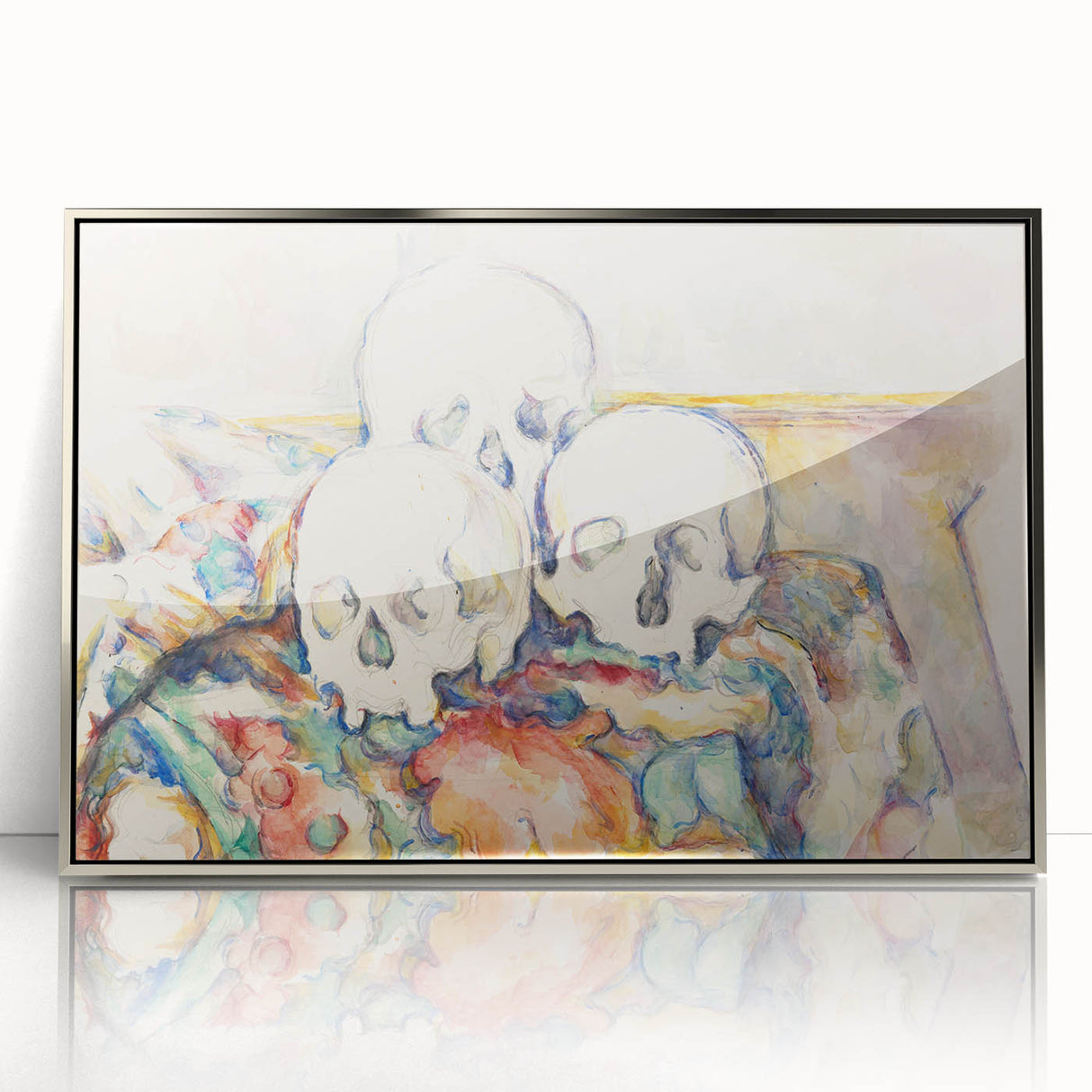 Post-Impressionist Art - The Three Skulls by Paul Cézanne Print