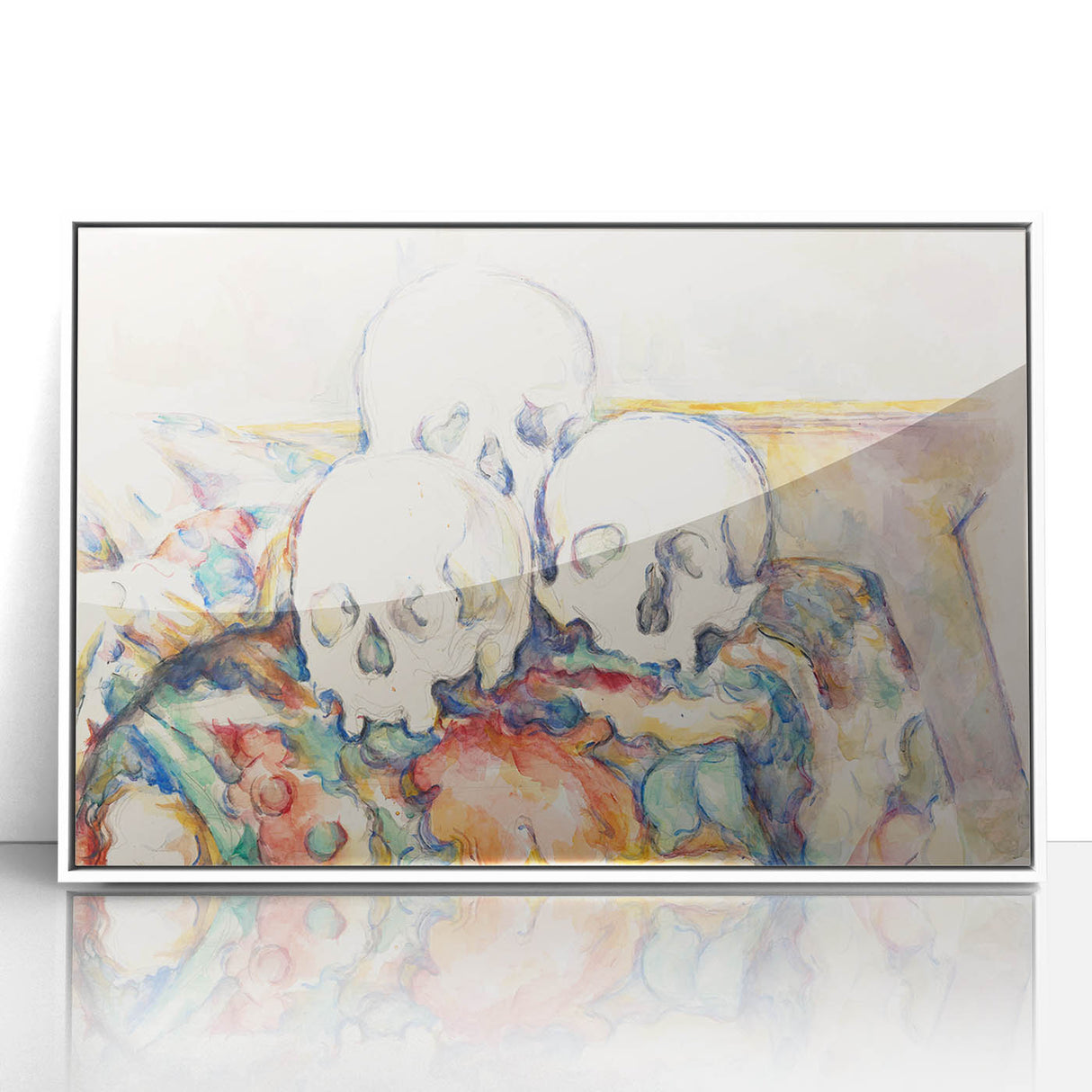 Post-Impressionist Art - The Three Skulls by Paul Cézanne Print